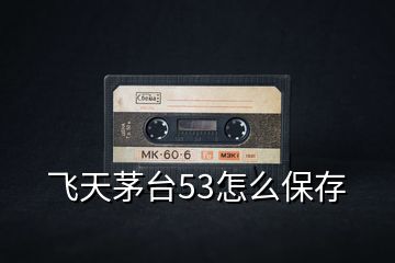 飛天茅臺(tái)53怎么保存