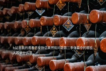 b站里我的青春戀愛物語果然有問題第二季彈幕中的哪些入股是什么意