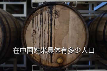 在中國(guó)姓米具體有多少人口