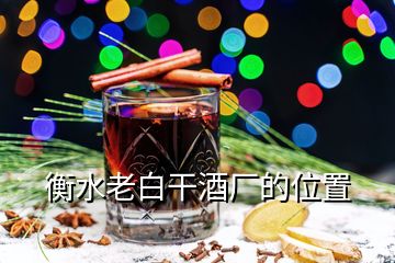 衡水老白干酒廠的位置