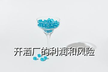 開酒廠的利潤和風(fēng)險(xiǎn)