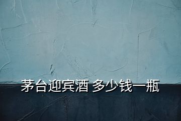 茅臺(tái)迎賓酒 多少錢(qián)一瓶