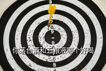 你茅臺酒和五糧液哪個好喝