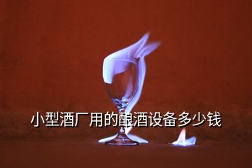 小型酒廠用的釀酒設(shè)備多少錢(qián)