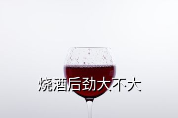 燒酒后勁大不大