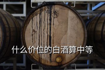 什么價(jià)位的白酒算中等