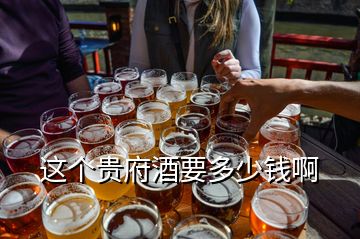 這個(gè)貴府酒要多少錢啊