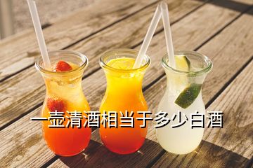 一壺清酒相當(dāng)于多少白酒