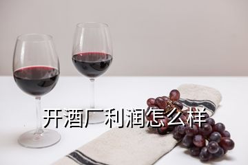開(kāi)酒廠利潤(rùn)怎么樣