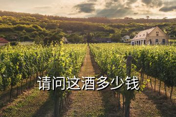 請(qǐng)問(wèn)這酒多少錢(qián)
