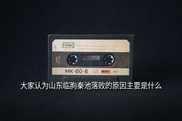 大家認為山東臨朐秦池落敗的原因主要是什么