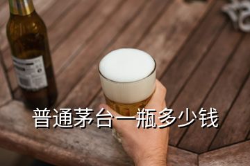 普通茅臺(tái)一瓶多少錢(qián)
