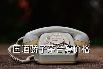 國(guó)酒驕子茅臺(tái)醇價(jià)格