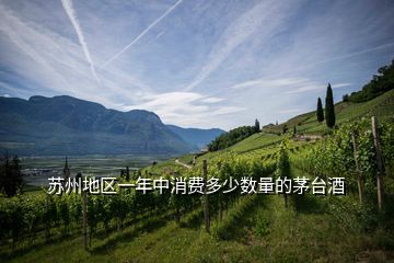 蘇州地區(qū)一年中消費(fèi)多少數(shù)量的茅臺(tái)酒