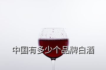 中國有多少個品牌白酒