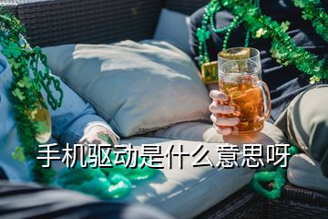 手機(jī)驅(qū)動是什么意思呀