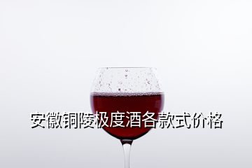 安徽銅陵極度酒各款式價格