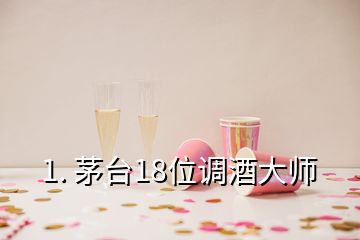 1. 茅臺(tái)18位調(diào)酒大師