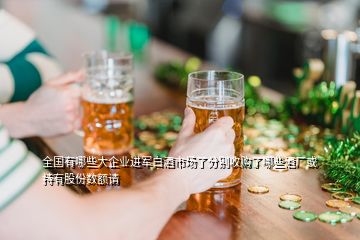 全國有哪些大企業(yè)進(jìn)軍白酒市場了分別收購了哪些酒廠或持有股份數(shù)額請