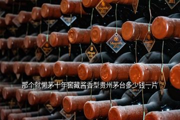 那個(gè)就懶茅十年窖藏醬香型貴州茅臺(tái)多少錢一片