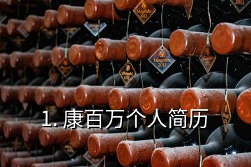 1. 康百萬個(gè)人簡(jiǎn)歷