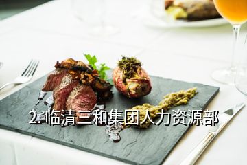 2. 臨清三和集團人力資源部