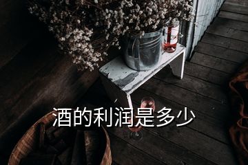 酒的利潤(rùn)是多少