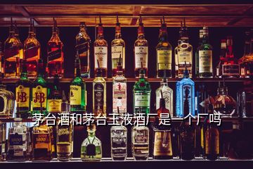 茅臺(tái)酒和茅臺(tái)玉液酒廠是一個(gè)廠嗎