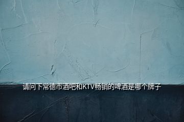請問下常德市酒吧和KTV暢銷的啤酒是哪個牌子