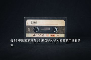 每3個(gè)中國(guó)菠蘿就有1個(gè)來(lái)自徐聞徐聞的菠蘿產(chǎn)業(yè)有多大