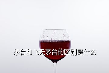 茅臺和飛天茅臺的區(qū)別是什么