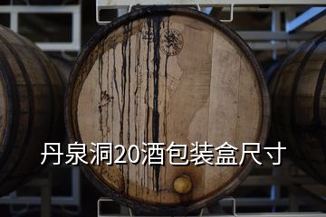 丹泉洞20酒包裝盒尺寸