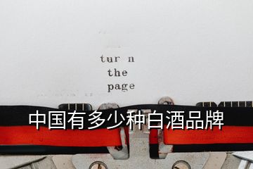 中國有多少種白酒品牌