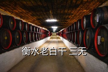 衡水老白干 三無(wú)