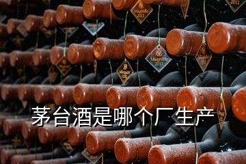 茅臺酒是哪個廠生產(chǎn)