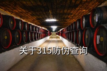 關于315防偽查詢