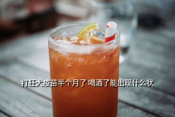 打狂犬疫苗半個月了 喝酒了能出現(xiàn)什么狀