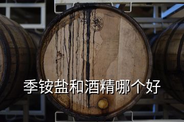 季銨鹽和酒精哪個好