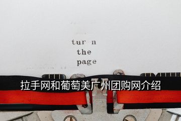 拉手網(wǎng)和葡萄美廣州團購網(wǎng)介紹