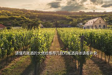 請懂雞尾酒的大佬給推薦幾款雞尾酒具體請看補充