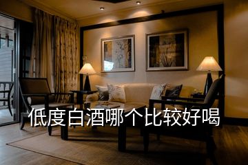 低度白酒哪個比較好喝