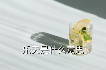 樂(lè)天是什么意思