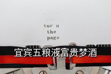 宜賓五糧液富貴夢(mèng)酒