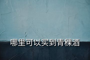 哪里可以買(mǎi)到青稞酒