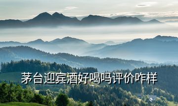 茅臺迎賓酒好喝嗎評價(jià)咋樣