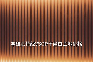 拿破侖特級VSOP干邑白蘭地價(jià)格