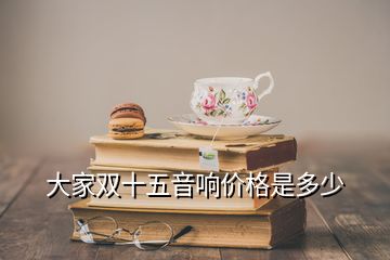 大家雙十五音響價格是多少