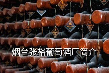煙臺張裕葡萄酒廠簡介