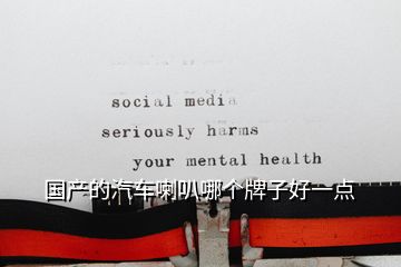 國產的汽車喇叭哪個牌子好一點