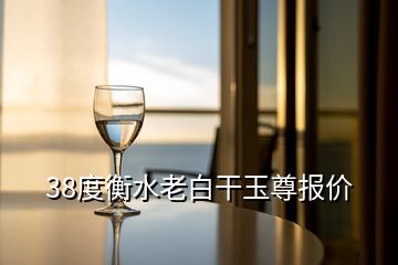 38度衡水老白干玉尊報價